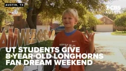 8-year-old Longhorns fan with cerebral palsy gets dream weekend thanks to UT students