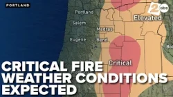 Red Flag Warnings posted east of the Cascades as critical fire weather looms Saturday