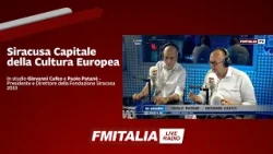 Siracusa Capitale della Cultura Europea. In studio Giovanni Cafeo e Paolo Patanè