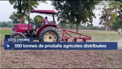 Côte d’Ivoire : 550 tonnes de produits agricoles distribuées aux producteurs du Tchologo