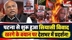 Political Uproar Over Kharge’s Remarks on PM Modi, BJP Protests Nationwide, Demand for Apology...