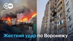 Массированный налет БПЛА на Воронеж