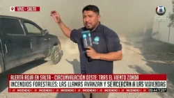 Urgente: Un incendio de pastizales avanza sobre Barrio Pucará y amenaza viviendas