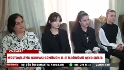 CƏLİLABADDA MÜSTƏQİLLİYİN BƏRPASI GÜNÜNÜN 35 Cİ İLDÖNÜMÜ QEYD EDİLİB