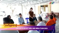 Lãnh đạo xã Hòn Đất thăm các chùa Khmer nhân dịp lễ Sene Dolta | An Giang 24h