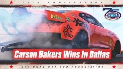 Carson Baker wins Outlaw Street at the Texas NHRA FallNationals