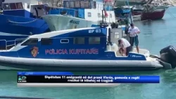 Shpëtohen 11 emigrantë në det pranë Vlorës, gomonia e vogël rrezikoi të kthehej në tragjedi