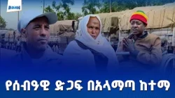 በአላማጣ ከተማ ለችግር ለተጋለጡ ዜጎች የሰብአዊ ድጋፍ ማድረስ ተጀመረ