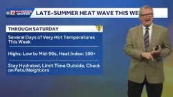 Hotter Tuesday across North Carolina | It's the beginning of a week-long heat wave