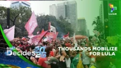 People mobilize for Pres. Lula in Sao Paulo