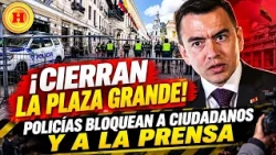 Vallas y cerco policial: Niegan el paso a ciudadanos y reporteros en la Plaza Grande