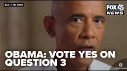 Obama urges Marylanders to vote yes on Question 3 in new ad