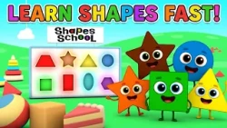 Learn all Magical Shapes for Kids | Shapes School | Games, Vehicles & Animals | BabyFirst TV