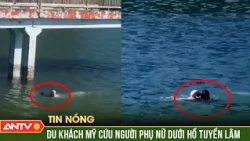 Brave American tourist saves person who fell into Da Lat lake | ANTV