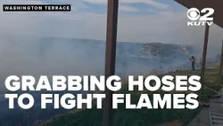 Neighbors grab hoses to protect homes from Adams Fire; crews remain overnight