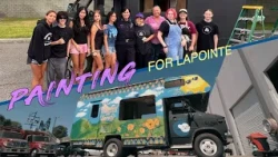 CMHS Art Club Paints Police Chief LaPointe's RV