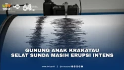 Gunung Anak Krakatau Selat Sunda Masih Erupsi Intens
