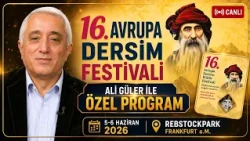 16. Avrupa Dersim Kültür Festivali 2026 | Ali Güler ile Özel Program | Frankfurt Rebstockpark