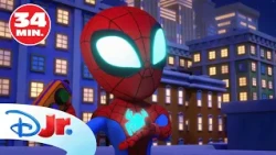 Spidey y los Vengadores: SuperHalloween con los superhéroes 😱🎃 | RECOPILACIÓN | @DisneyJuniorES