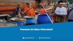 Perumda Tirta Albantani Tambah Pasokan Air Baku di Tengah Kemarau