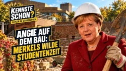Angie on the Construction Site - Merkel’s Wild College Days in Leipzig