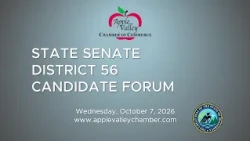 MN State Senate District 56 Candidate Forum - October 2026