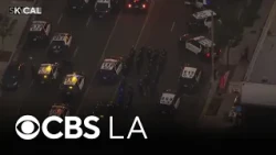 LAPD issues citywide tactical alert for unruly crowd
