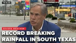 Texas Gov  Abbott will be visiting the towns with  massive flooding