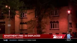 Dozens displaced after apartment fire on Milwaukee's north side