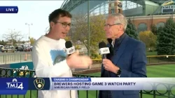 Brewers fan sits on the same barstool for every game
