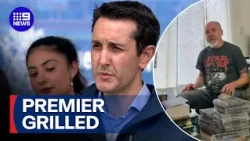 Premier pledges four-lane Bribie Island Bridge amid health system crisis | 9 News Australia