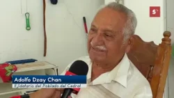 One of the oldest ejido members in the town of Cedral is Adolfo Dzay Chan from Cozumel.