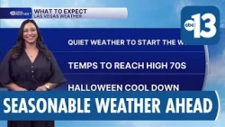 Vanessa's Forecast: Quiet and Seasonable Weather Through Thursday in Las Vegas