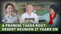 Desert reunion for US donor and Chinese woman who planted 50,000 trees
