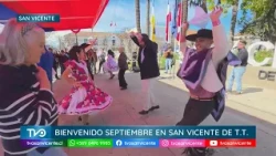 San Vicente welcomed the month of the homeland with a traditional "esquinazo" at the Plaza de Armas