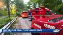 Man rescued from Piscataquog River, officials say