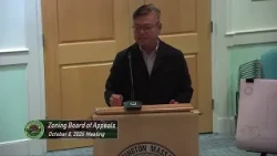 Zoning Board of Appeals; October 8, 2026