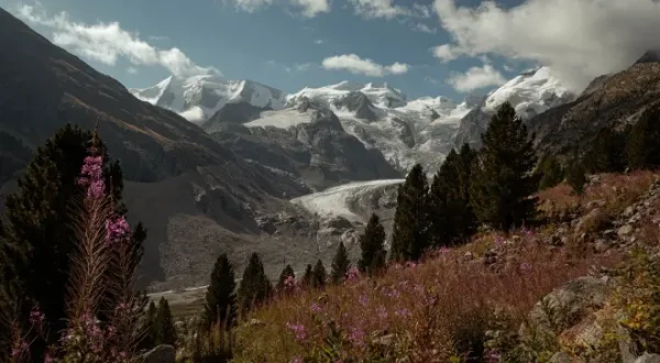 Gletscherschmelze in der Schweiz