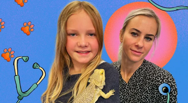 Med dyrlegen på jobb