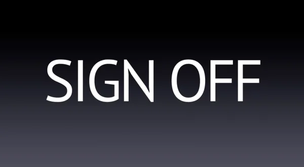 Sign Off