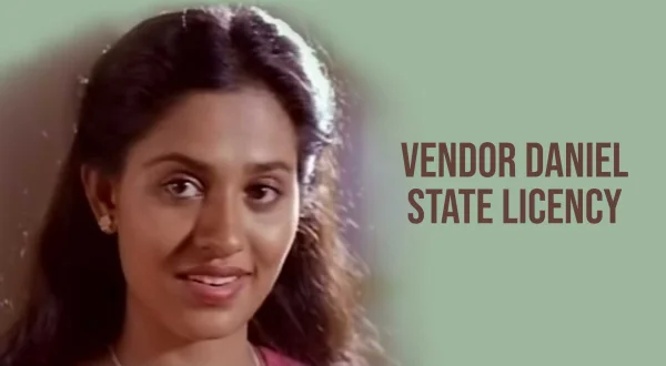 Vendor Daniel State Licency