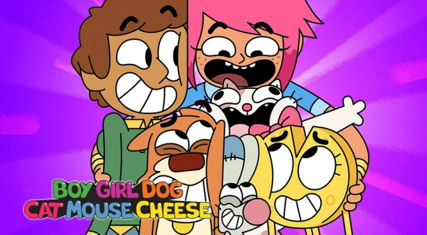 Boy Girl Dog Cat Mouse Cheese