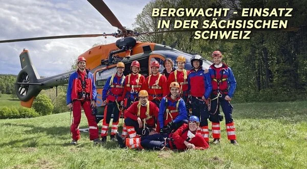 Bergwacht - Einsatz in der Sächsischen Schweiz