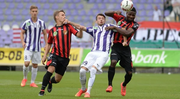 Labdarúgás: OTP Bank Liga: Nyíregyháza Spartacus FC - Újpest FC mérkőzés