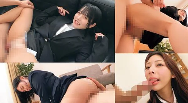 ★入社したばかりの初々しい新入社員限定!生パンスト素股でカチカチち●ぽが激しく擦