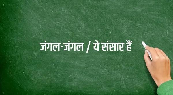 जंगल-जंगल / ये संसार हैं