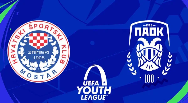 Live: Ποδόσφαιρο: Ζρίνσκι - ΠΑΟΚ
