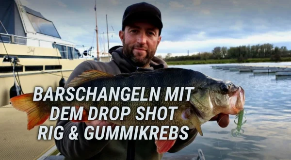 Barschangeln mit dem Drop Shot Rig & Gummikrebs