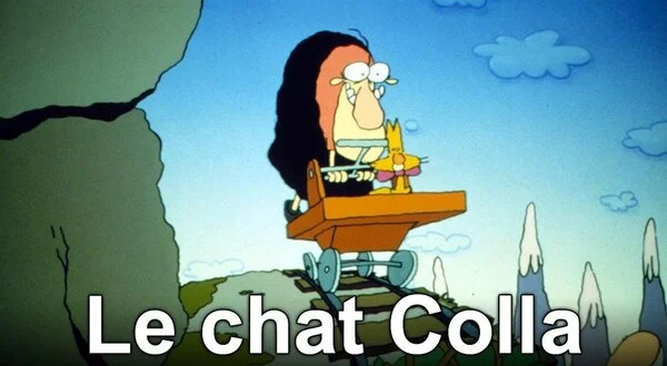 Le chat colla