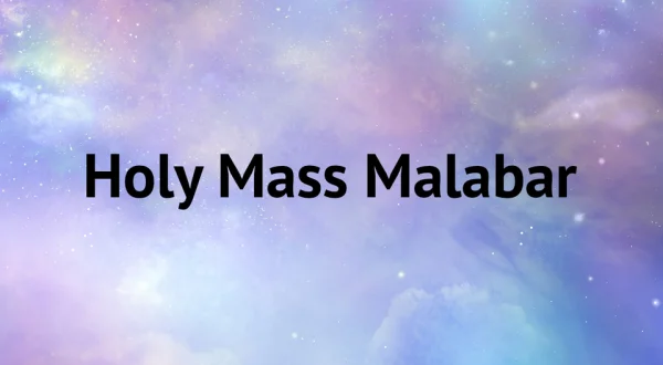 Holy Mass Malabar